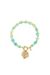 Stainless Steel Beaded Bracelets Heart Casual Daily Simple Series Women's jewelry