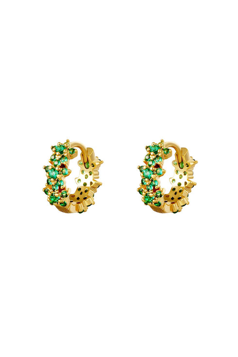 Elegant Rhinestone Hoop Earrings in Multiple Colors
