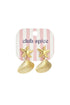 Earrings with starfish and shell