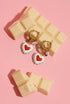 Stainless Steel Drop Earrings Heart Casual Valentine's Day Romantic Series Women's jewelry