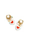 Stainless Steel Drop Earrings Heart Casual Valentine's Day Romantic Series Women's jewelry