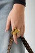 Stainless Steel Statement Rings Flower Casual Daily Simple Series Women's jewelry