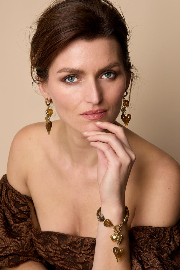 Stainless Steel Dangle Earrings Heart Casual Daily Romantic Series Women's jewelry