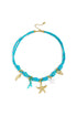 Rope chain with knots and starfish charms