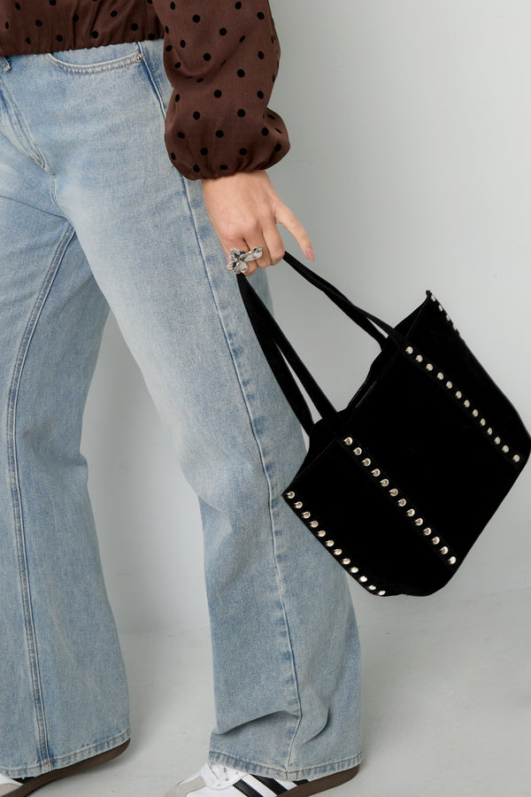 Tote Bags Rivet Casual PU Daily Accessories