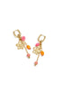 Stainless Steel Dangle Earrings Flower Casual Daily Romantic Series Women's jewelry