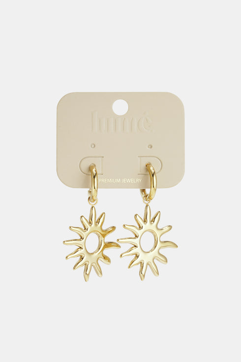Stainless Steel Drop Earrings sun Casual Daily Simple Series Women's jewelry