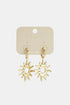 Stainless Steel Drop Earrings sun Casual Daily Simple Series Women's jewelry