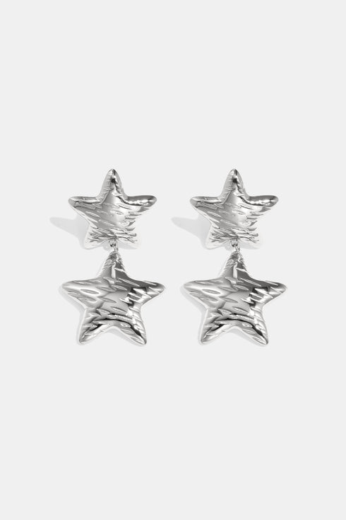Stainless Steel Drop Earrings Star Casual Daily Simple Series Women's jewelry