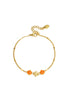 Bracelet with colored flowers