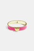 Stainless Steel Colorful Heart Bangles - 1.3cm