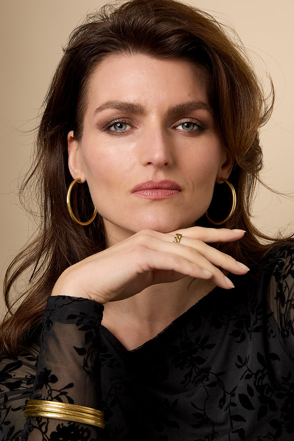 Bangles circle Simple Daily Simple Series Women's jewelry-3mm