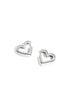 Heart-Shaped Hoop Earrings in Three Sizes