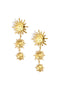 Stainless Steel Dangle Earrings sun Casual Daily Simple Series Women's jewelry