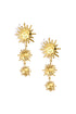 Stainless Steel Dangle Earrings sun Casual Daily Simple Series Women's jewelry