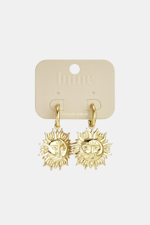 Stainless Steel Drop Earrings sun Casual Daily Simple Series Women's jewelry