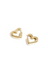 Heart-Shaped Hoop Earrings in Three Sizes