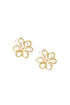Stainless Steel Stud Earrings Flower Casual Daily Simple Series Women's jewelry