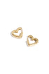 Heart-Shaped Hoop Earrings in Three Sizes