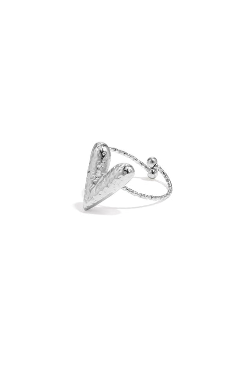 Stainless Steel Statement Rings Heart Casual Daily Simple Series Women's jewelry